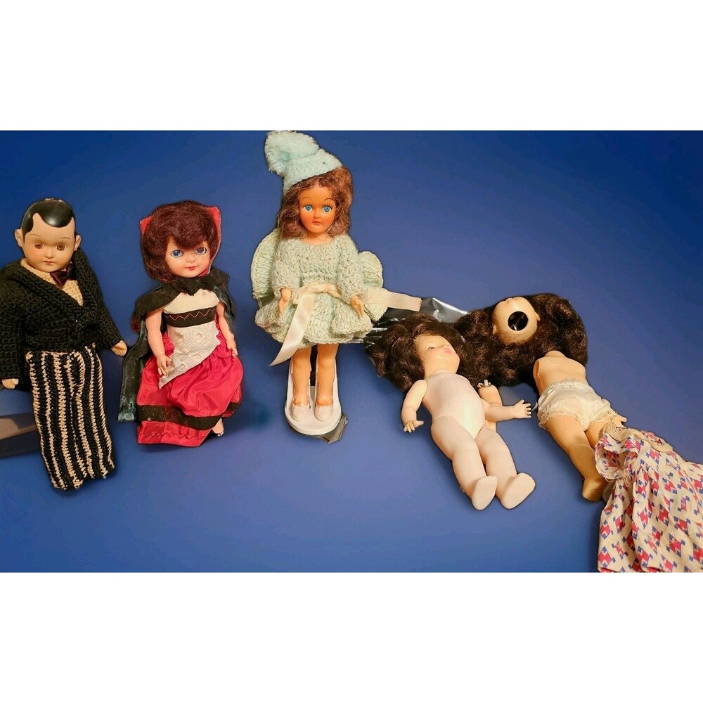 DOLL LOT  💖   Nancy Ann STORYBOOK Ginny? Doll  DRESS Groom VOGUE 40s 80s IDEAL